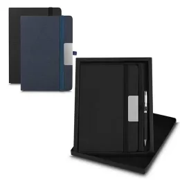 Kit Escritório Capa em RPET e Caneta Metalica AI-CAD155